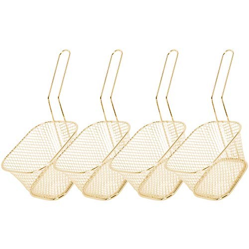 Pcs mini square fry basket - 4,
