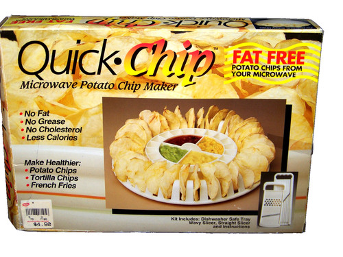 Quick chip microwave potato - chip,