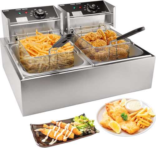 Commercial deep fryer with - fryer,